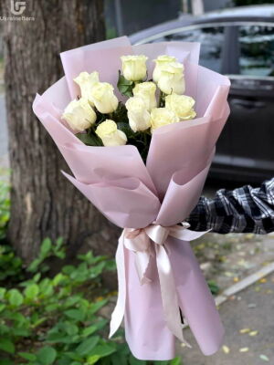 11 White Roses Photo Delivery  2 11 White Roses Photo Delivery Ukraine 2