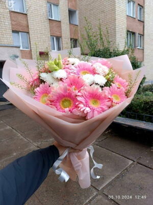 Біло-рожевий мікс фото доставки  1 Біло-рожевий мікс фото доставки Україна 1