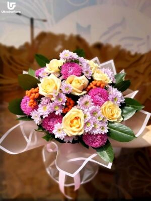7 Pink Roses Pure Mix Photo Delivery 3 7 Pink Roses Pure Mix Photo Delivery Ukraine 3