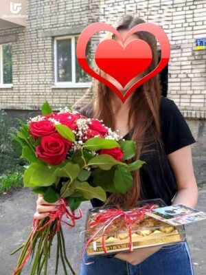 Червона Пристрасть букет фото доставки 3 Червона Пристрасть букет фото доставки Україна 3