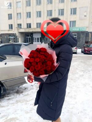 35 Red Roses Photo Delivery 8 35 Red Roses Photo Delivery Ukraine 8