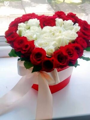 Roses in Heart Box Photo Delivery 3 Roses in Heart Box Photo Delivery Ukraine 3