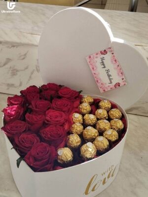Шоколад и Розы Коробка фото доставки 10 Шоколад и Розы Коробка фото доставки Украина 10