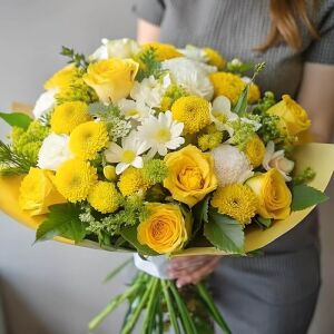 Желтый и Белый Букет Желтый и Белый Букет фото