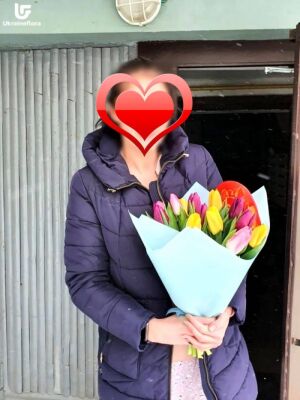 Мікс 15 Тюльпанів фото доставки 2 Мікс 15 Тюльпанів фото доставки Україна 2