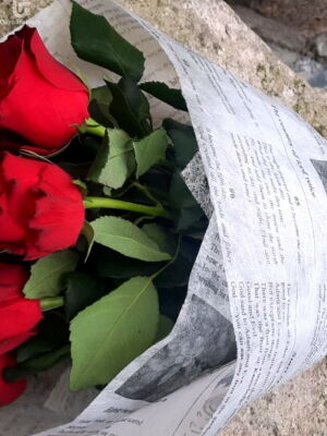 9 Червоних Троянд фото доставки Україна 6