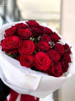 19 Red Roses Photo Delivery Ukraine 2