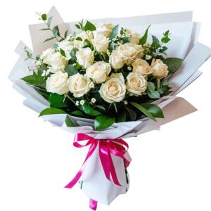 25 Белых Роз фото