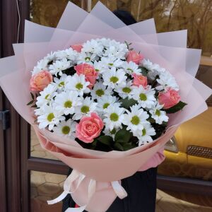 Розы в Хризантемах 2