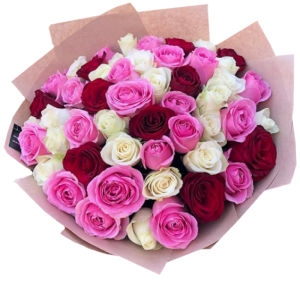 Bouquet of 51 Pink Roses