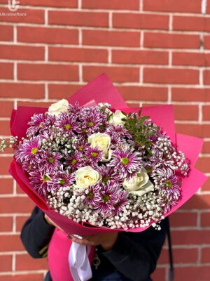 Red and White Mix Photo Delivery Ukraine 4