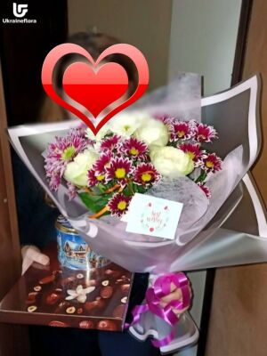 Red and White Mix Photo Delivery Ukraine 8