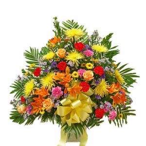 Венок Красно-желтый (бол.) доставка