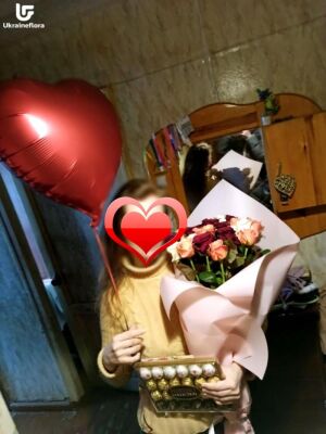 21 Mix Color Roses Photo Delivery Ukraine 6