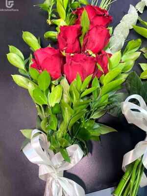 Букет Смуток і Печаль (червоний) фото доставки Україна 1