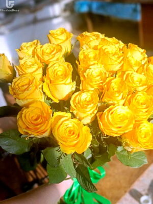21 Yellow Roses Photo Delivery Ukraine 1