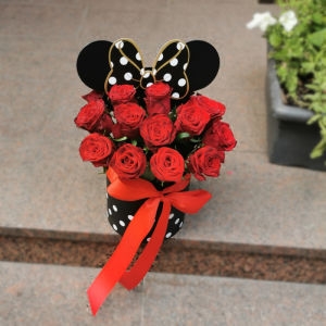 19 Червоних Троянд в Коробці 3 заказ