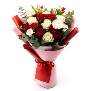 Красный Белый букет фото Украина