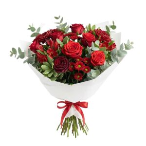 Червоний букет фото Україна