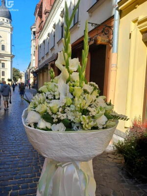 Белый букет фото доставки Украина 1