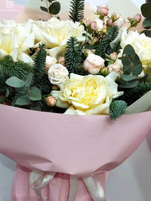 Белый букет фото доставки Украина 10