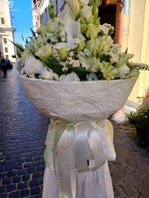 Белый букет фото доставки Украина 2