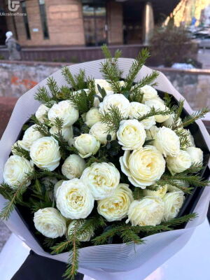 Белый букет фото доставки Украина 4