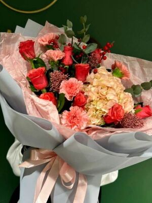 Красный и Розовый фото доставки Украина 10