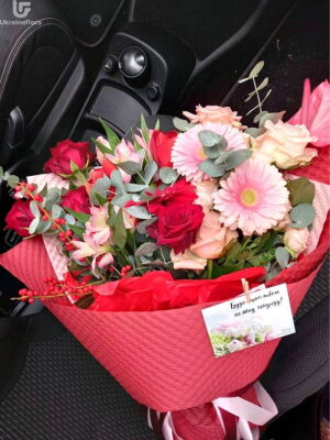 Красный и Розовый фото доставки Украина 4