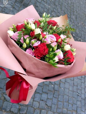 Красный и Розовый фото доставки Украина 8