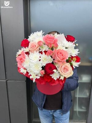 Розовая Корзинка фото доставки Украина 3