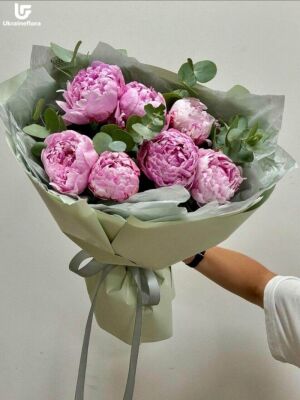 7 Peony Bouquet Delivery photo Ukraine 2