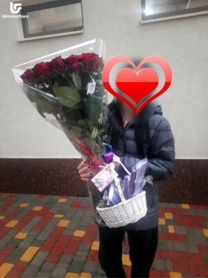 Висока Скляна Ваза Фото Доставка Україна 1